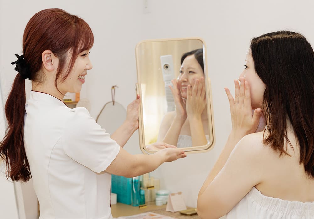 美肌へ近づくためのアドバイスもお伝え